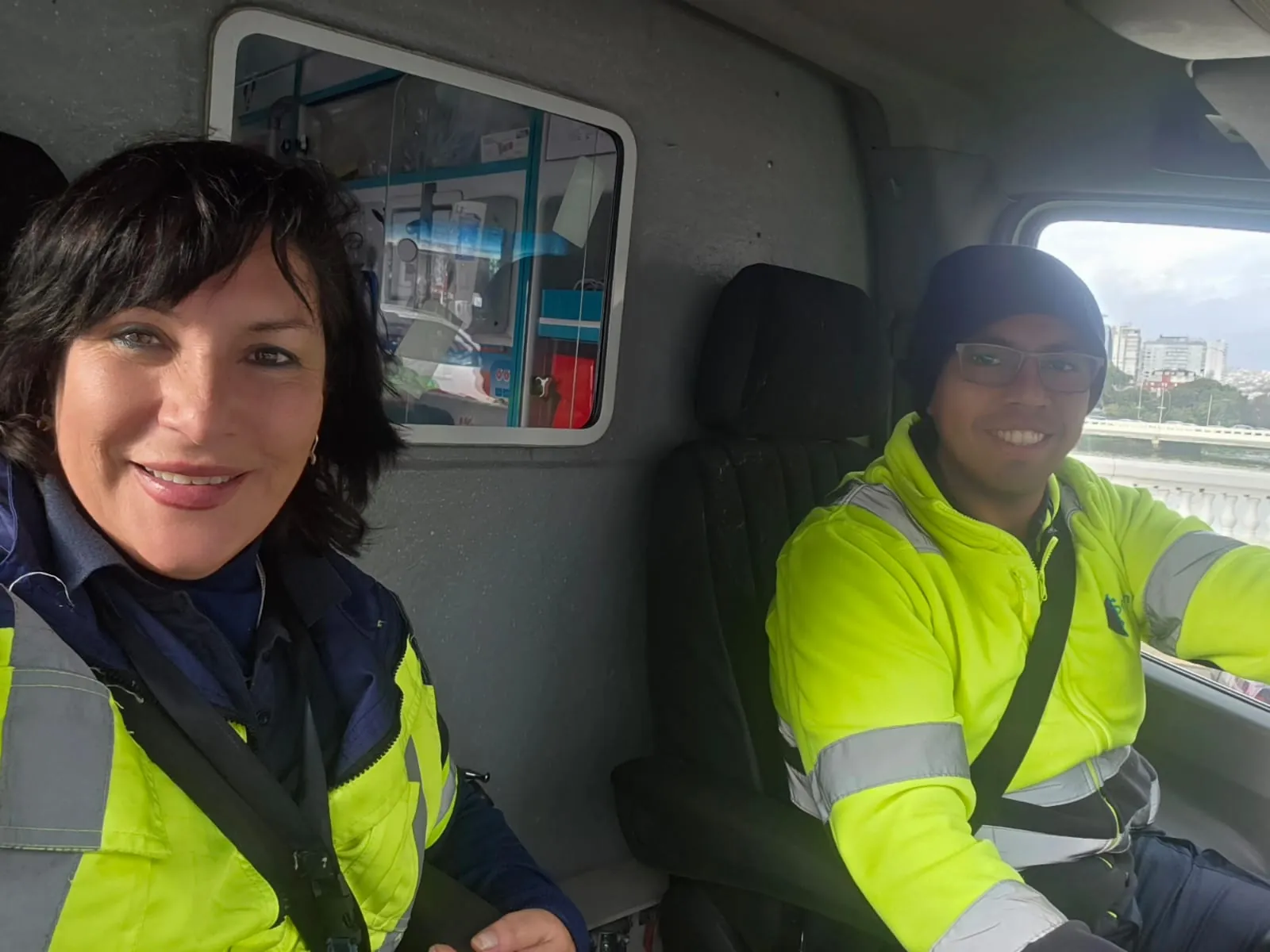Equipo en ruta